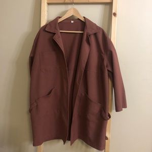 Trench coat/jacket very pretty brick color